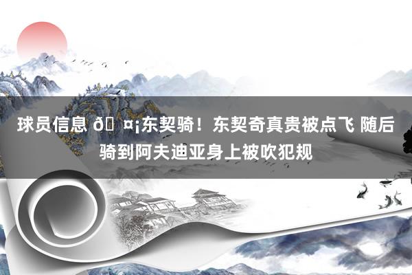 球员信息 🤡东契骑！东契奇真贵被点飞 随后骑到阿夫迪亚身上被吹犯规